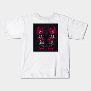 Summon the Darkness : Limited Edition Satan Skull Logo - Perfect for Halloween Shirts & Stickers! Kids T-Shirt